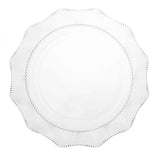 Vivienne tortatál / süteményes tál - 33 cm - üveg hullámos