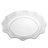Vivienne tortatál / süteményes tál - 33 cm - üveg hullámos