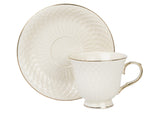 Bögre, csésze Amny - porcelán 2 személyes csésze+alj szett díszdobozban, 210 ml