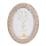 Képkeret Antikolt bézs virág díszes vintage képkeret 13x18 cm