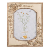 Képkeret Arany bézs rózsa virágos vintage képkeret 13x18 cm