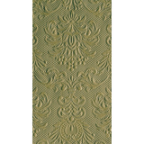 Elegance green leaf dombornyomott papírszalvéta 33x40 cm 12 db-os