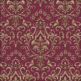 Szalvéta Baroque ornament bordó papírszalvéta 33x33 cm 20 db-os