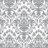 Szalvéta Baroque ornament silver papírszalvéta 33x33 cm 20 db-os