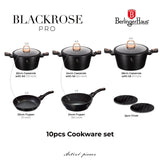 Berlinger Haus 10 részes edénykészlet Black Rose Collection