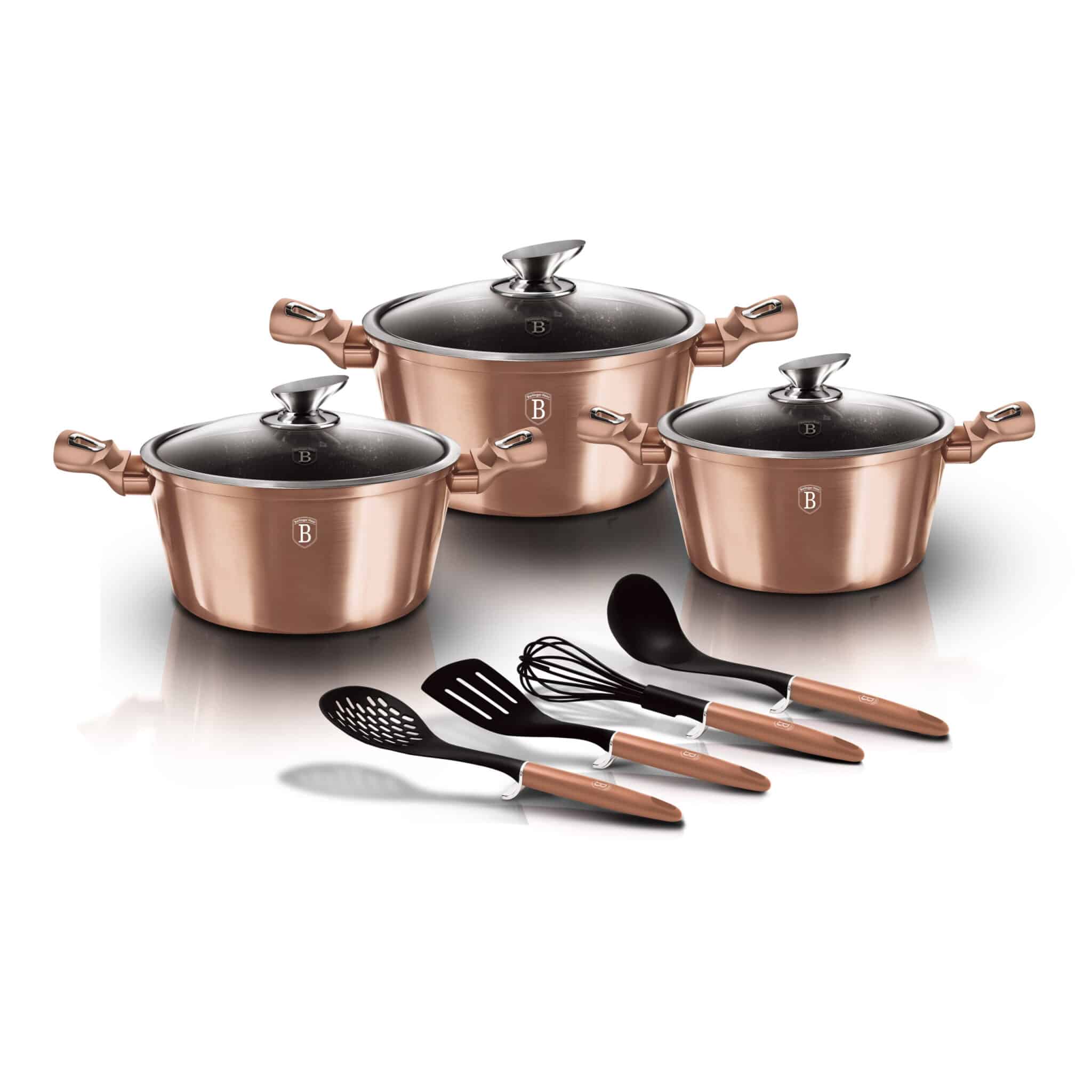 Berlinger Haus 10 részes indukciós edénykészlet Metallic Line Rose Gold Edition