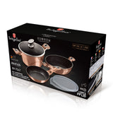 Berlinger Haus 6 részes indukciós edénykészlet Metallic Line Rose Gold Edition