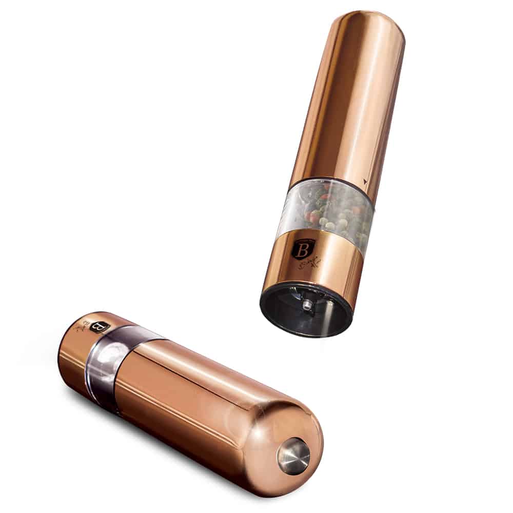 Fűszertartó Berlinger Haus elektromos só- és borsörlő szett - 2 darabos rose gold