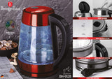 Berlinger Haus elektromos üveg vízforraló 1,7 l 2200 W Metallic Line Burgundy Edition