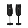 Berlinger Haus fekete 2 db-os fém pezsgőspohár szett Black Rose Collection