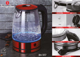 Berlinger Haus forgótalpas led elektromos üveg vízforraló 1,7 l 2200 W Metallic Line Burgundy Edition