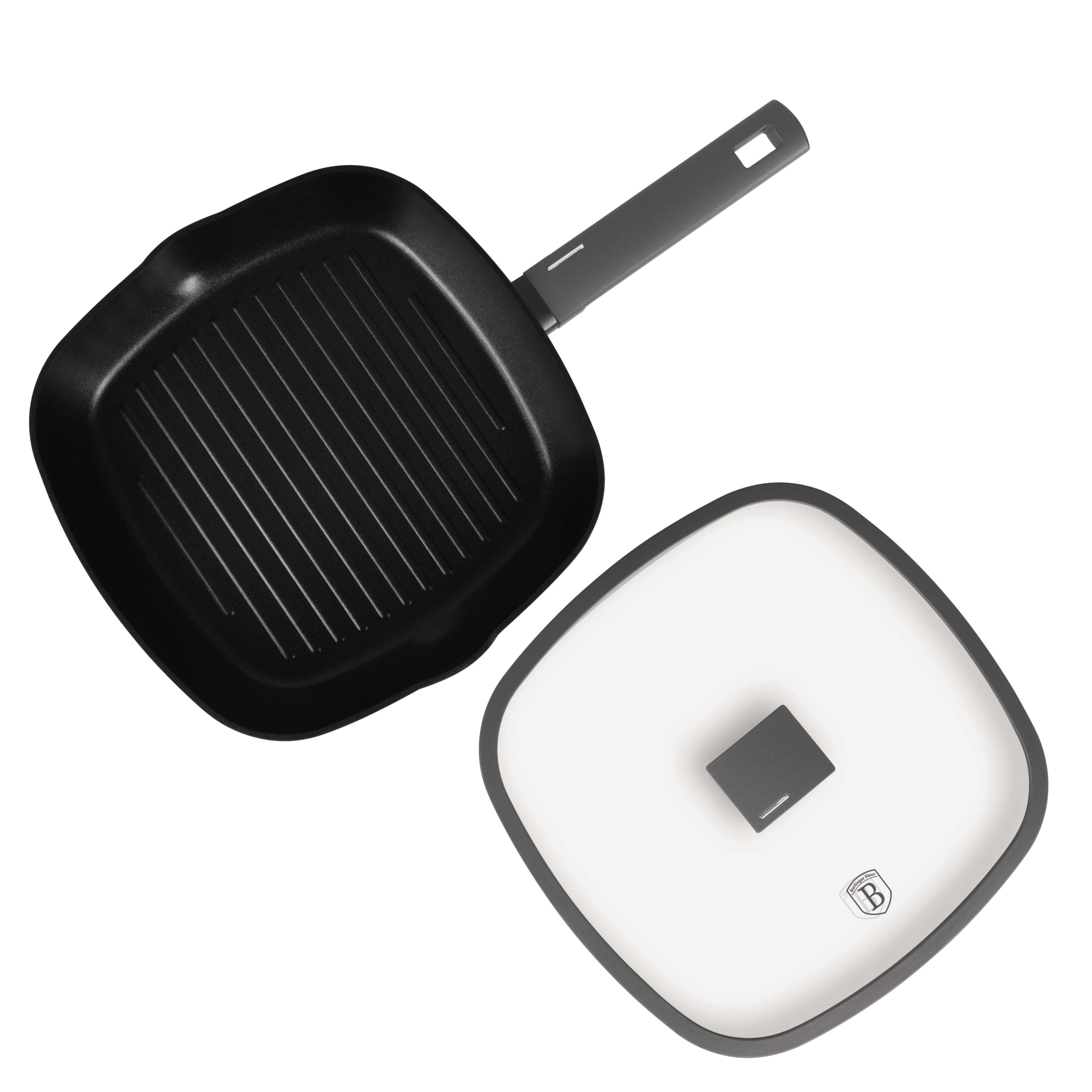 Berlinger Haus Grill serpenyő fedővel 28 cm Antracit Collection