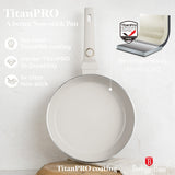 Berlinger Haus indukciós tapadásmentes Flip serpenyő 26 cm matt krém Sahara Collection