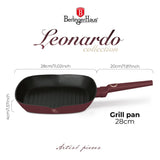 Berlinger Haus Indukciós tapadásmentes grill serpenyő 28 cm Leonardo Collection