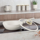 Berlinger Haus indukciós tapadásmentes mély serpenyő fedővel 24 cm matt krém Sahara Collection