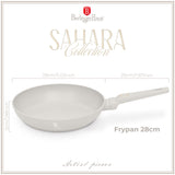 Berlinger Haus indukciós tapadásmentes serpenyő 28 cm matt krém Sahara Collection