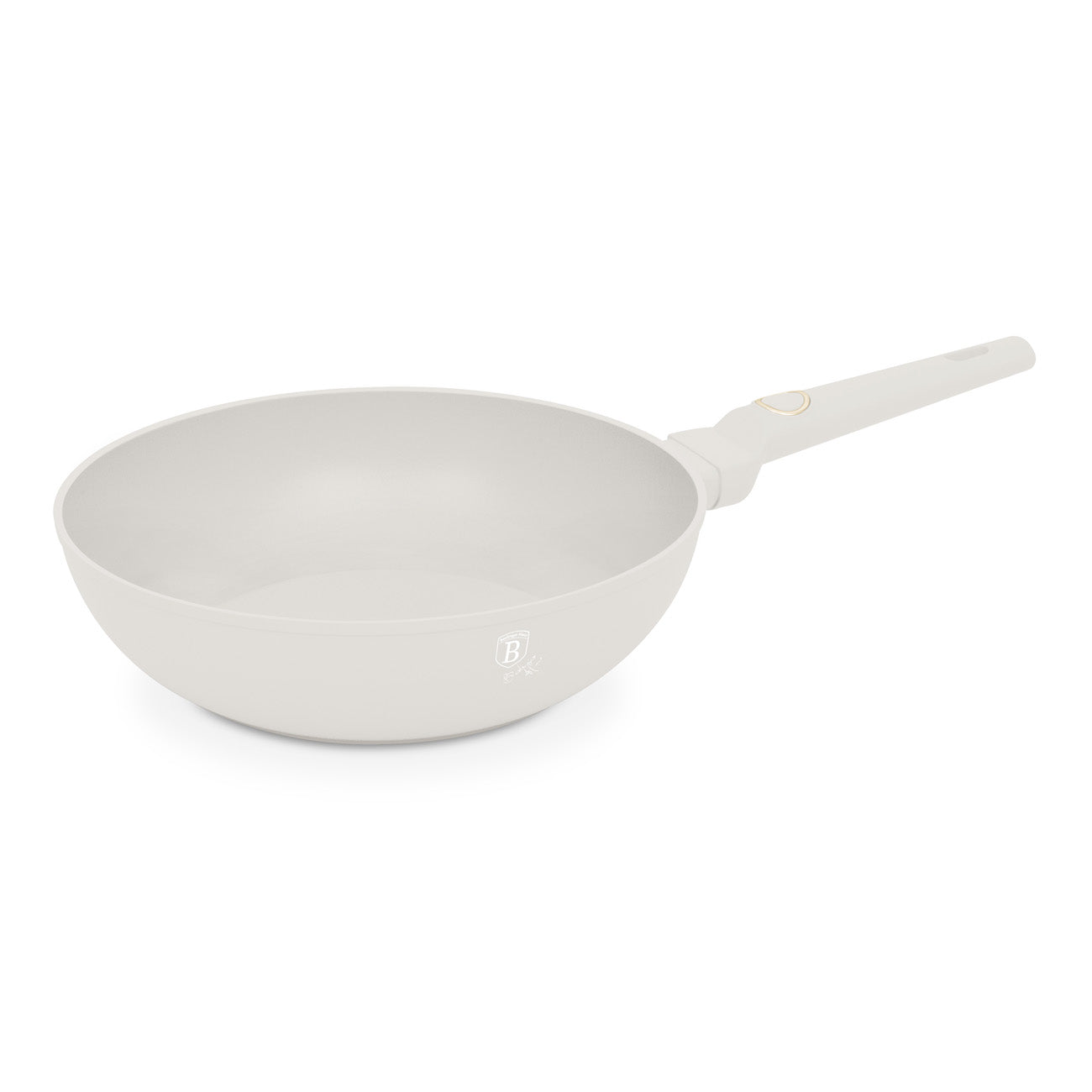 Berlinger Haus indukciós tapadásmentes wok serpenyő 28 cm matt krém Sahara Collection