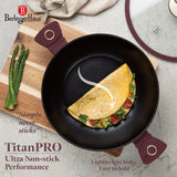 Berlinger Haus indukciós tapadásmentes Wok serpenyő fedővel Leonardo Collection