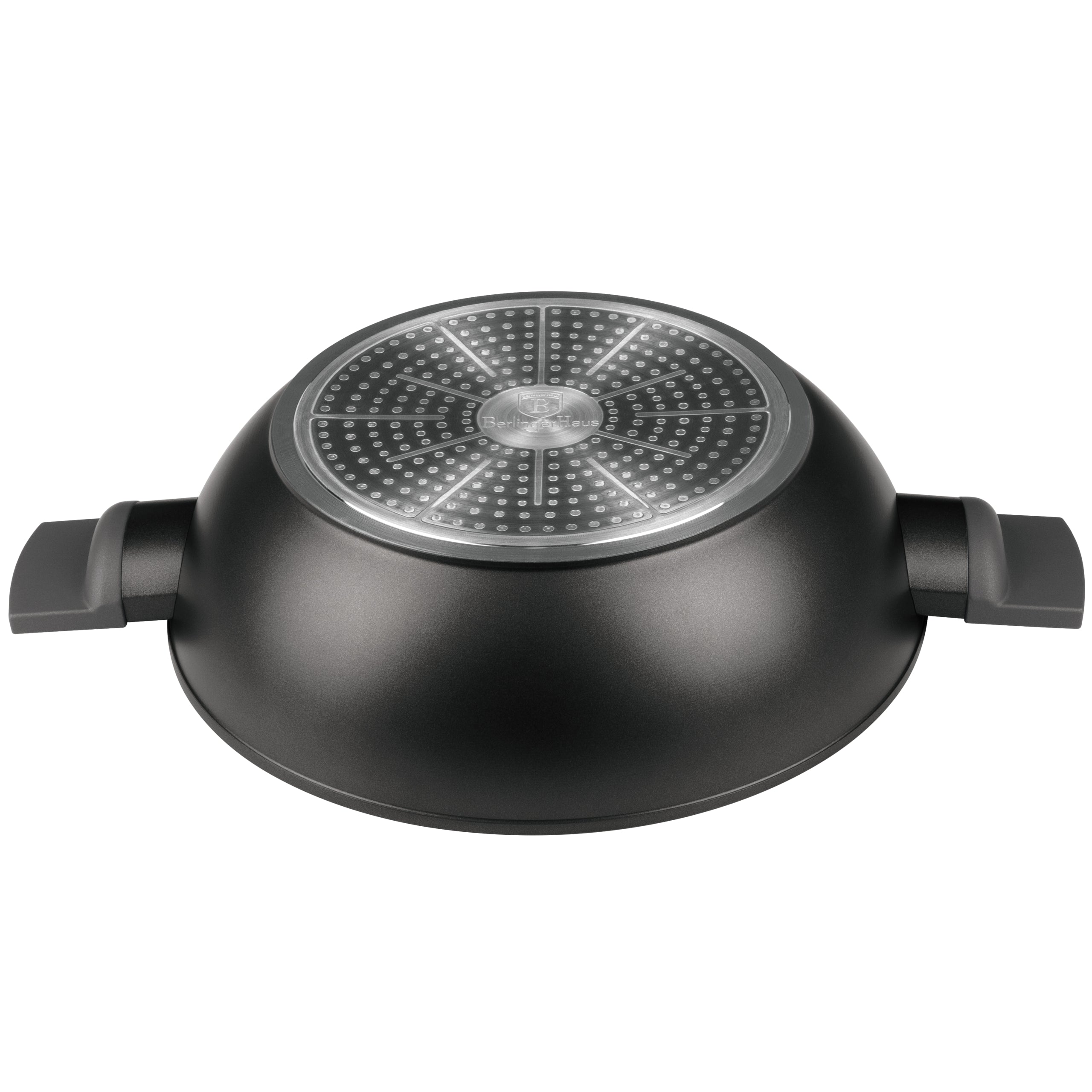Berlinger Haus indukciós Wok fedővel 30 cm Antracit Collection