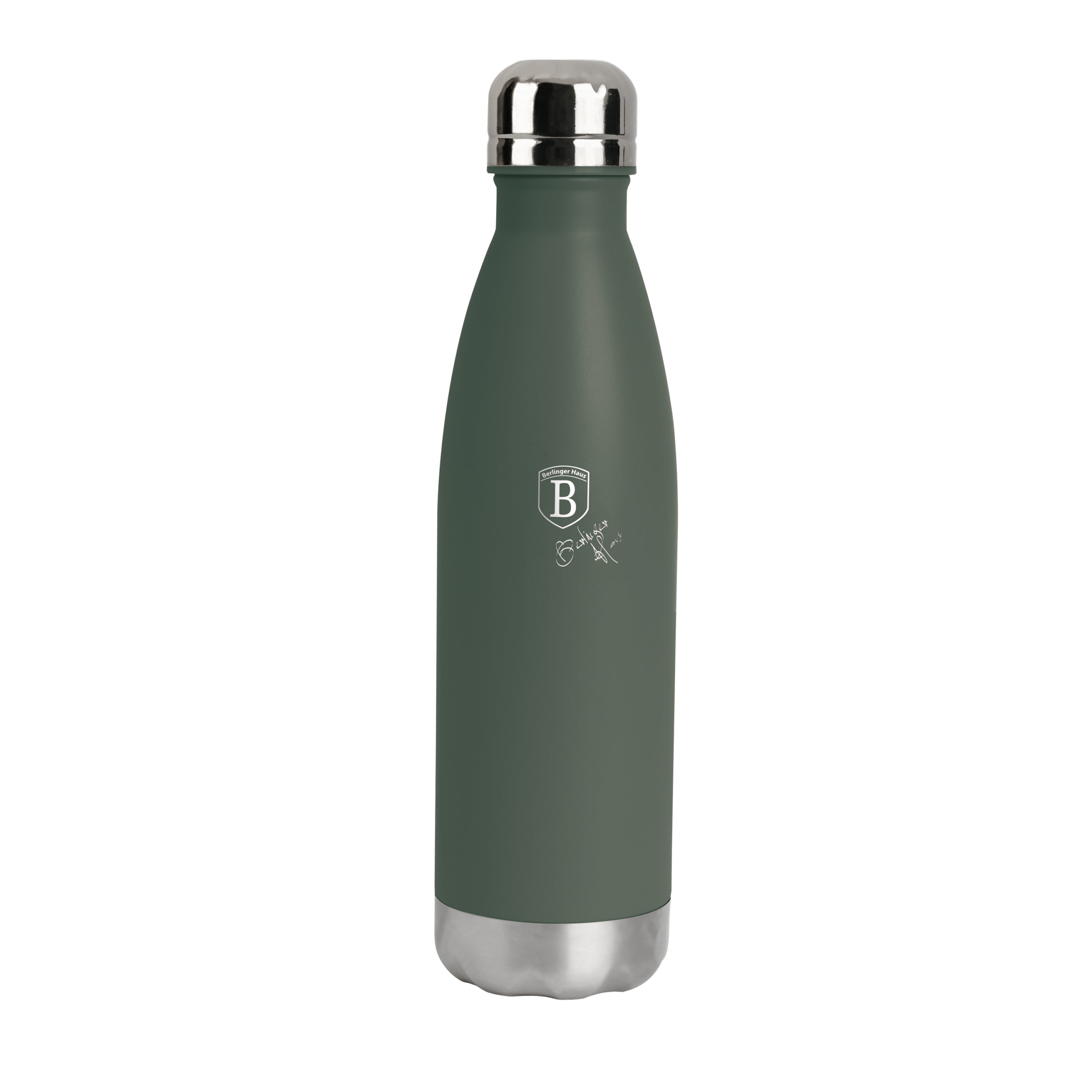 Berlinger Haus matt zöld rozsdamentes acél palack alakú termosz 500 ml