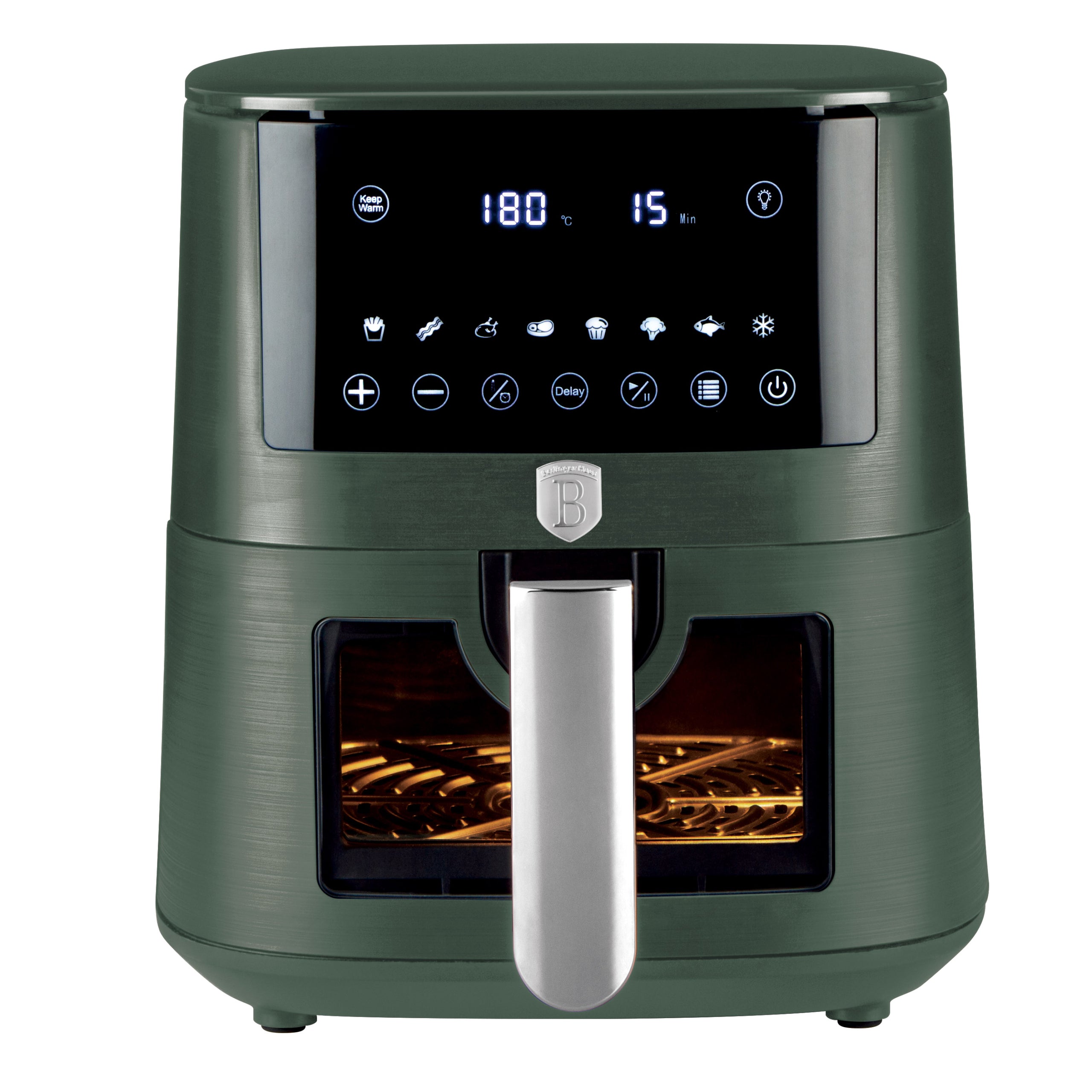 Berlinger Haus matt zöld XXL AirFryer 8 liter