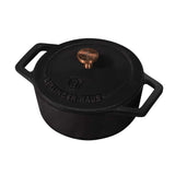 Berlinger Haus Mini öntöttvas fazék 12 cm fekete Black Rose Collection