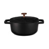 Berlinger Haus Mini öntöttvas fazék 12 cm fekete Black Rose Collection