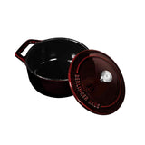 Berlinger Haus mini öntöttvas fazék 12 cm Metallic Line Burgundy Edition