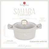 Berlinger Haus öntött alumínium indukciós lábas fedővel 4,1 liter Sahara Collection