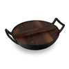 Berlinger Haus öntöttvas wok serpenyő fa fedővel Black Rose Collection