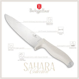 Berlinger Haus rozsdamentes acél 6 részes késkészlet bambusz állvánnyal matt krém Sahara Collection