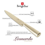 Berlinger Haus rozsdamentes acél arany színű szeletelő kés 20 cm Leonardo Collection