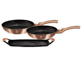 Berlinger Haus serpenyő grill sütőlap szett Metallic Line Rose Gold Edition