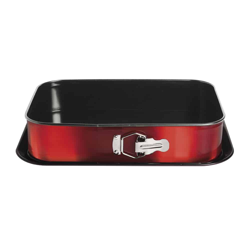 Berlinger Haus tapadásmentes szögletes tortaforma Metallic Line Burgundy Edition