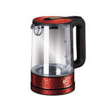 Berlinger Haus Vezeték nélküli led elektromos üveg vízforraló 1,7 l 2200 W Metallic Line Burgundy Edition