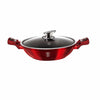 Berlinger Haus Wok serpenyő fedővel 30 cm Metallic Line Burgundy Edition