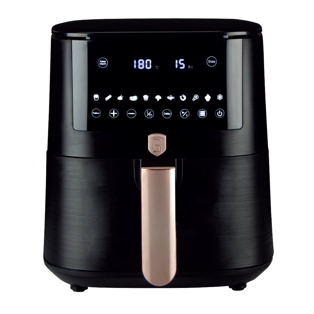 Berlinger Haus XXXL nagy AirFryer 8 L 1650 W Black Rose Collection