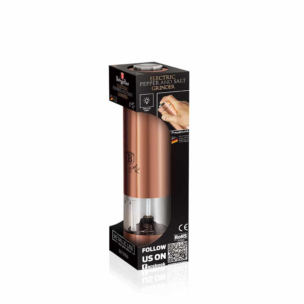 Berlinger Haus elektromos só- és borsszóró szett 1 darab rose gold