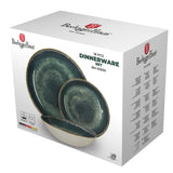 Berlinger Haus 18 részes porcelán étkészlet Matte Green zöld