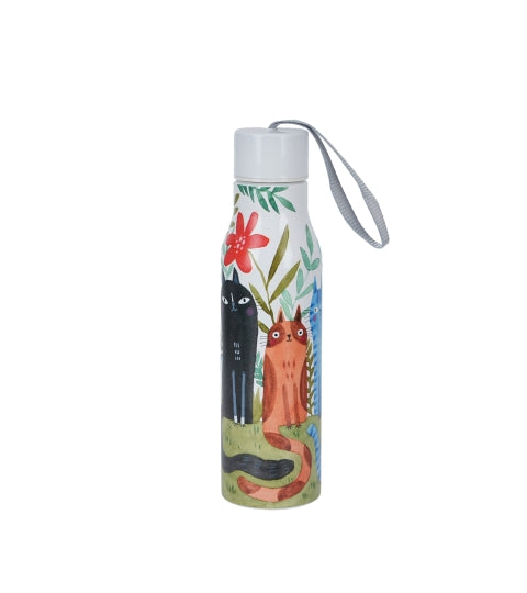 Cicás Duplafalú rozsdamentes acél hőtartó termosz 500 ml Garden Felines