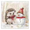 Karácsonyi szalvéta – Spike és Frosty, 33x33 cm, 20 db-os