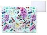 Üveg konyhai vágódeszka 40×30 cm – virágos Floral Garden
