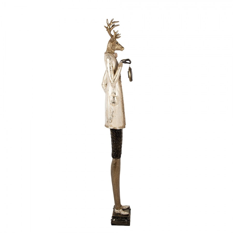 Sir Stagmore nagy Karácsonyi Dekoratív Szarvas figura órával 160 cm