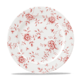 Churchill Vintage Prints fehér piros virágos porcelán peremes lapostányér 27.6 cm
