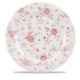 Churchill Vintage Prints fehér piros virágos porcelán peremes nagy tányér 30.5 cm