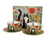 Bögre Cicás Porcelán csésze aljjal 230ml 2 személyes dobozban Meadow