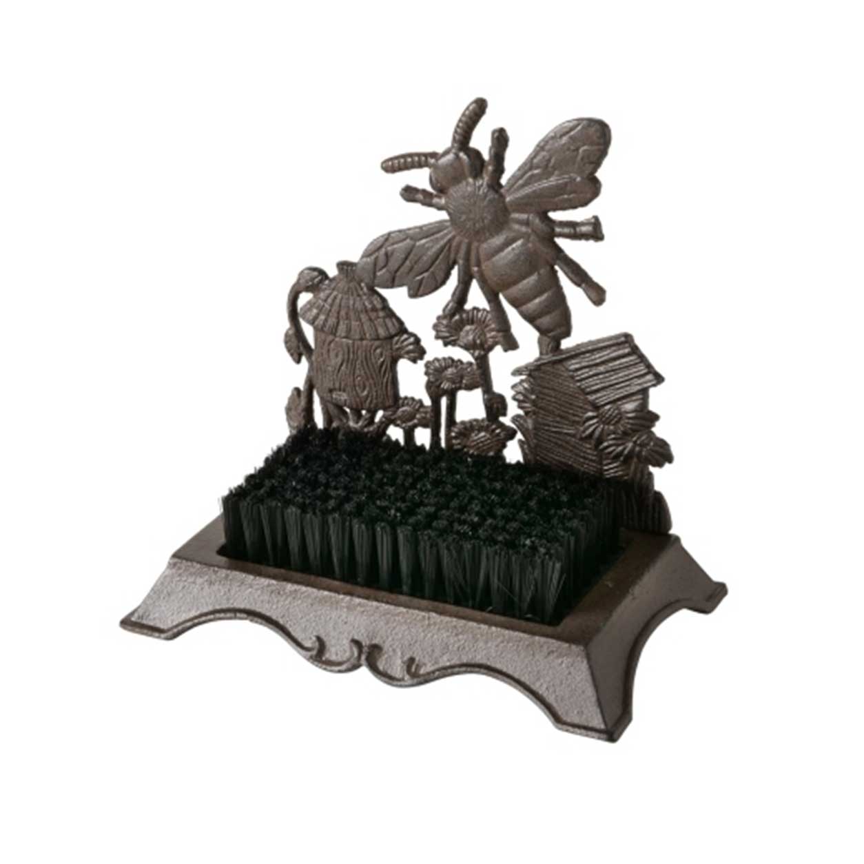 Öntöttvas cipőkefe 24x14x23 cm Méhecskés