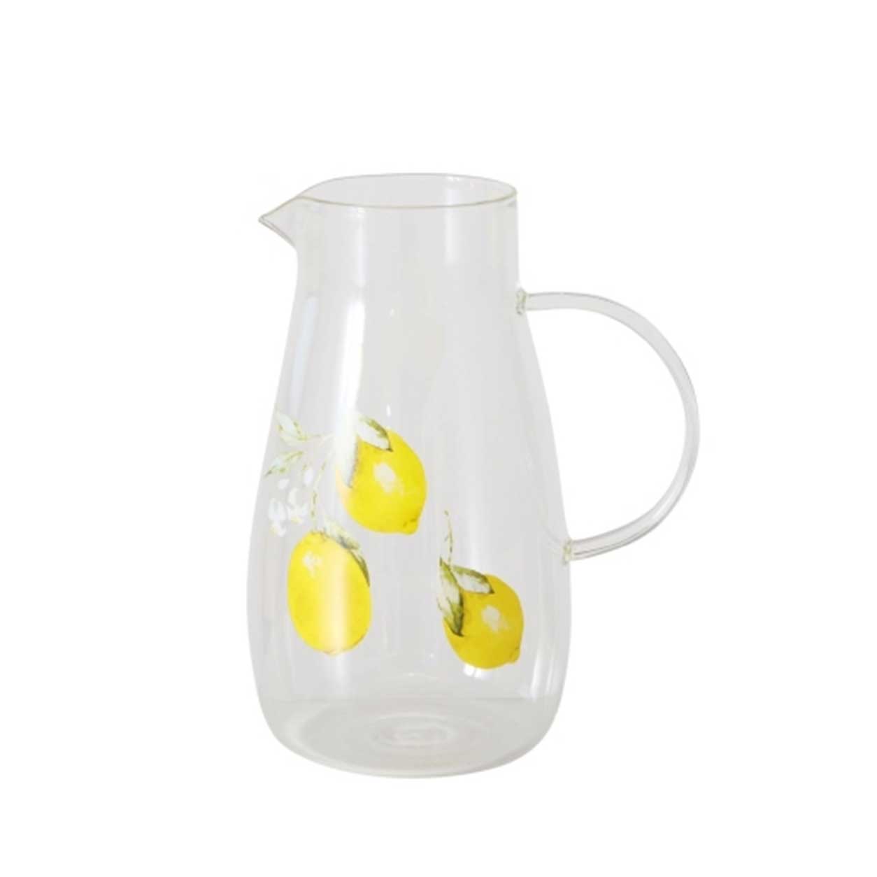 Citrom mintás Üveg kancsó 1500 ml Capri