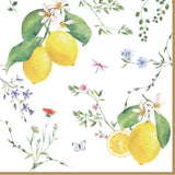 Szalvéta Citrom mintás papírszalvéta 33x33cm Fleurs et Citrons