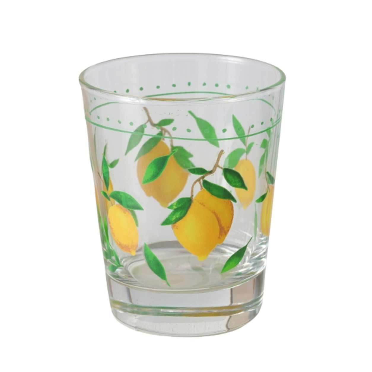 Citrom mintás Üveg pohár 275 ml Palermo